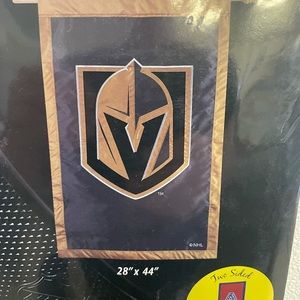 2 - Brand New NHL Vegas Golden Knights 28” X 44” Double Sided Outdoor Flag